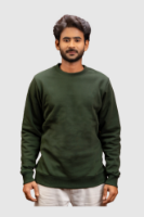 Picture of Men's Crewneck Sweatshirt - 103M - Forest green