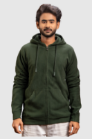 Picture of Men’s Full Zip Hoodie - 105M - Forest green