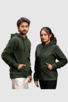Obrazek Women’s Full Zip Hoodie - 105W - Forest green