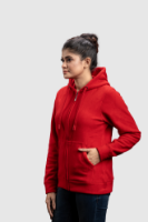 Picture of Women’s Full Zip Hoodie - 105W - Red