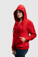 Picture of Women’s Full Zip Hoodie - 105W - Red