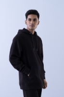Obrazek Męska bluza z kapturem - 102M - Black