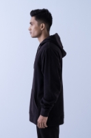 Obrazek Męska bluza z kapturem - 102M - Black
