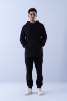 Obrazek Męska bluza z kapturem - 102M - Black
