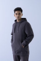 Obrazek Męska bluza z kapturem - 102M - Charcoal
