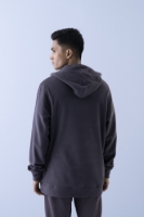 Obrazek Męska bluza z kapturem - 102M - Charcoal