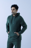 Obrazek Męska bluza z kapturem - 102M - Forest Green