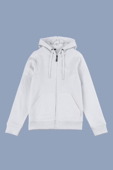 Picture of Women’s Full Zip Hoodie - 104W - White