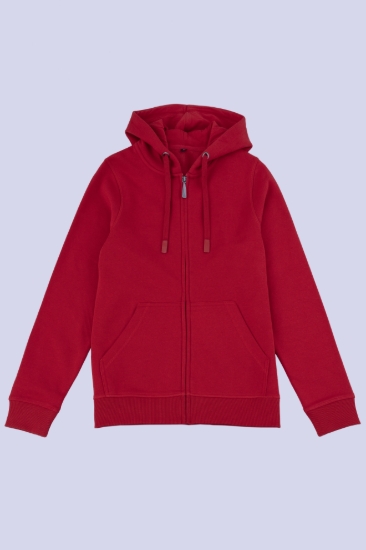 Picture of Women’s Full Zip Hoodie - 104W - Red