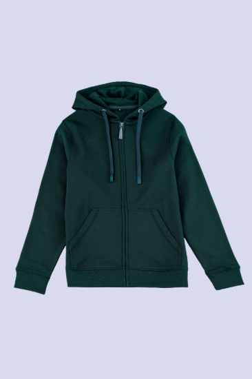 Picture of Women’s Full Zip Hoodie - 104W - Forest green